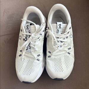 On Running Cream Athletic Shoes